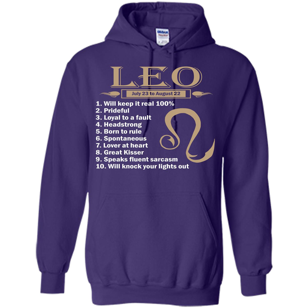 Leo Facts T-shirt Purple
