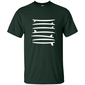 Surfing T-shirt The Longboard Single Fin Surfer T-shirt