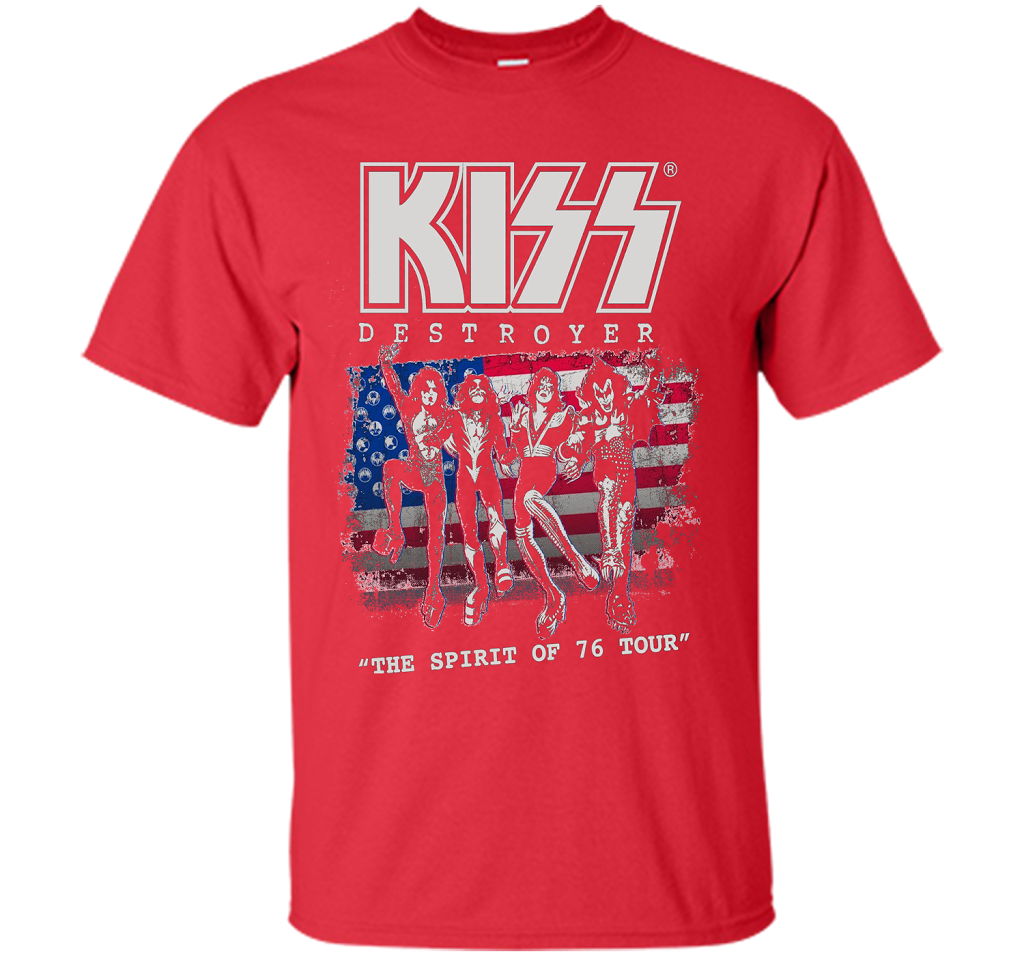 Kiss Destroyer The Spirit Of 76 T-shirt Red