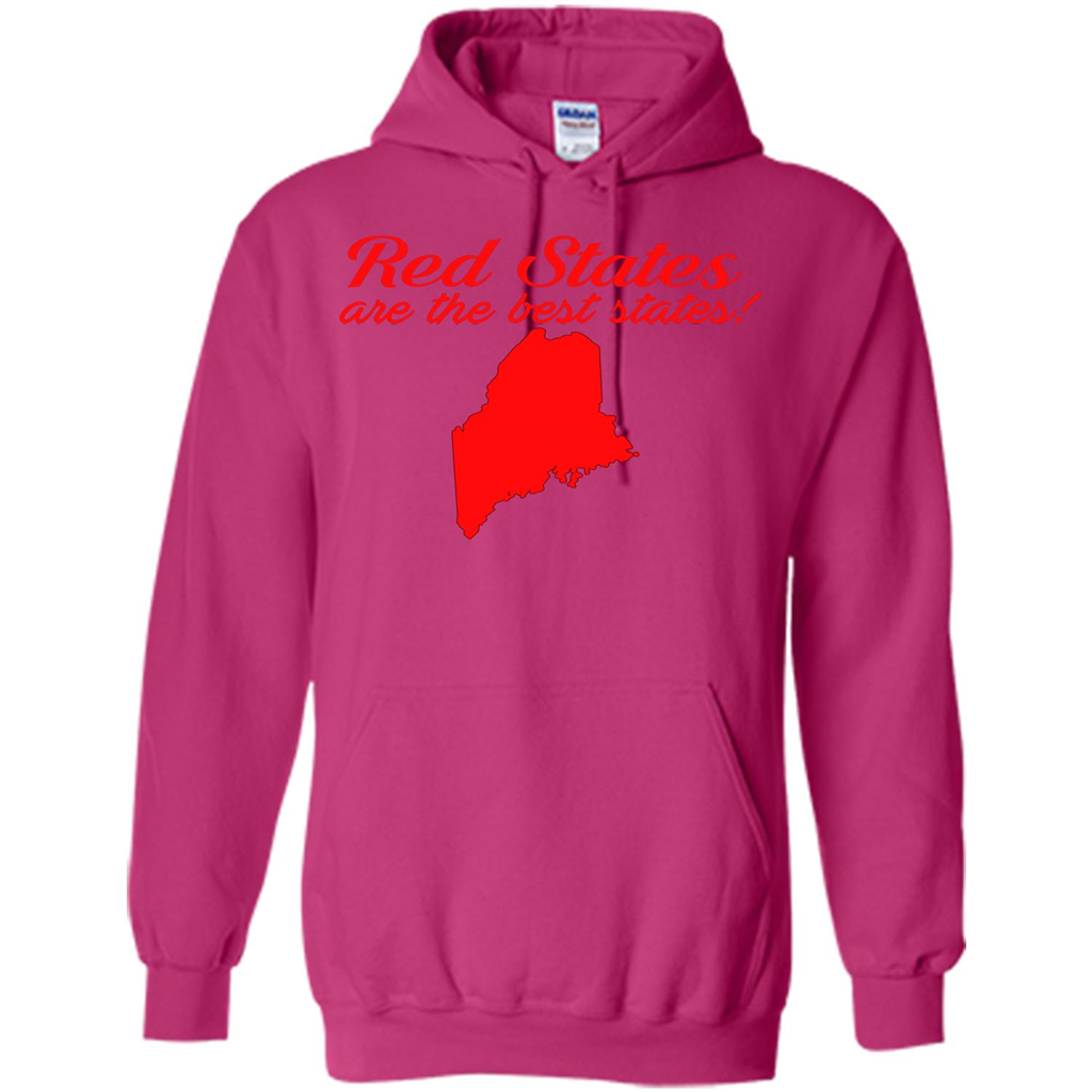 Maine T-Shirt Red States Are The Best States Heliconia