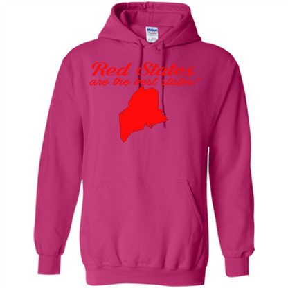 Maine T-Shirt Red States Are The Best States Heliconia