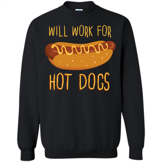 Hot Dogs T-shirt Will Work For Hot Dogs Black