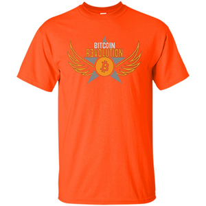 Bitcoin T-shirt Cool Cryptocurrency Revolution BTC Logo T-shirt