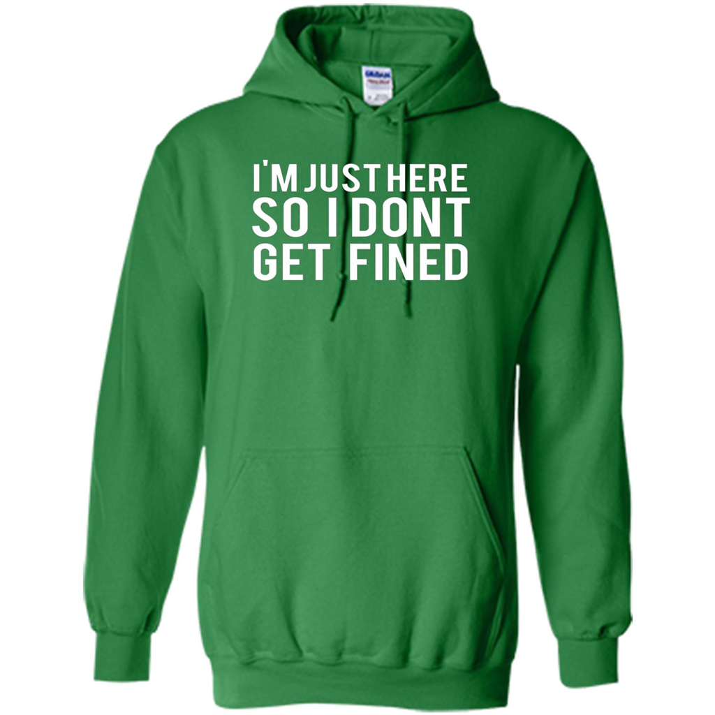 American Football T-shirt I'm Just Here So I Don't Get Fined T-shirt Irish Green