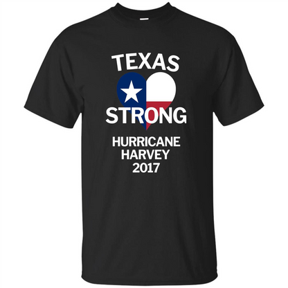 Texas Strong Hurricane Harvey 2017 T-shirt Black