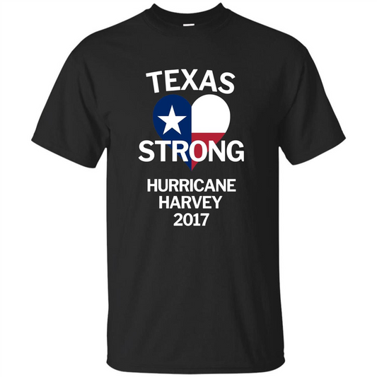 Texas Strong Hurricane Harvey 2017 T-shirt Black