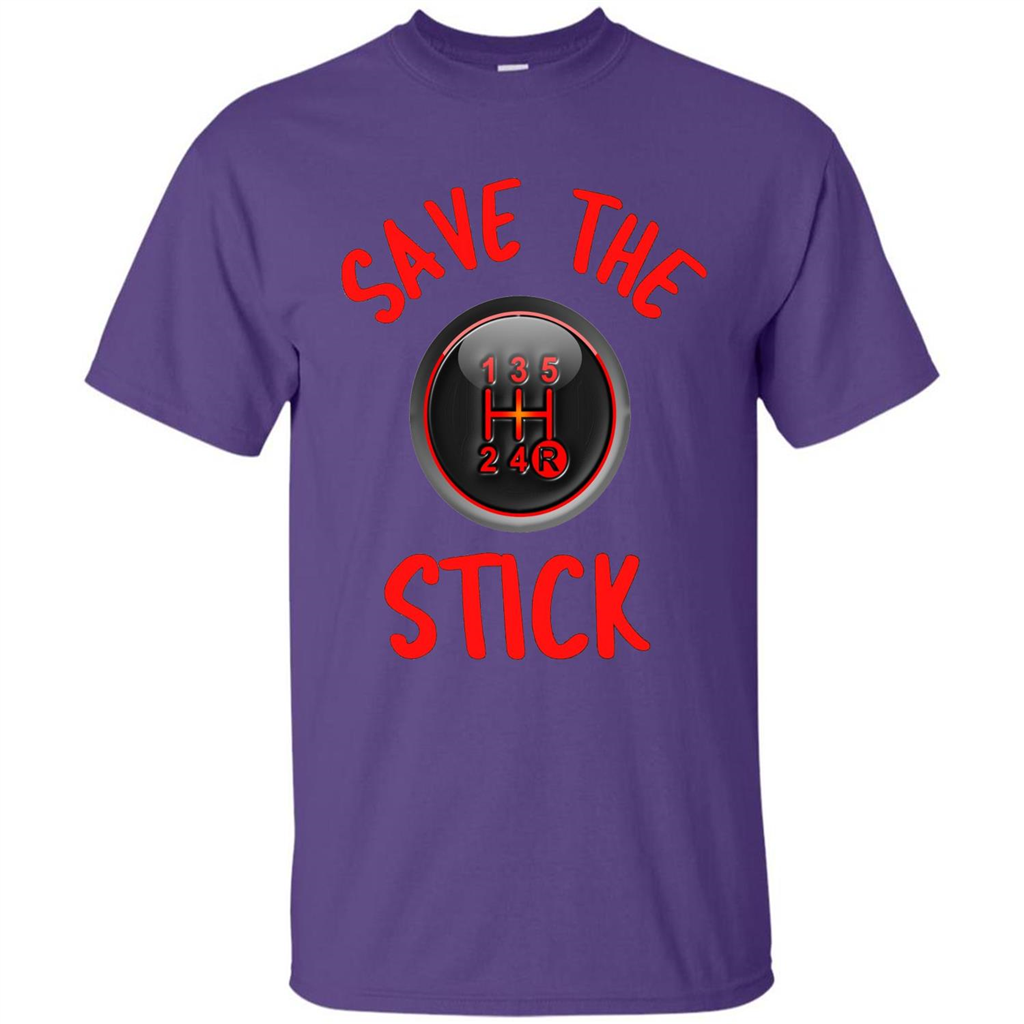 Car Racing T-Shirt Save The Stick Purple