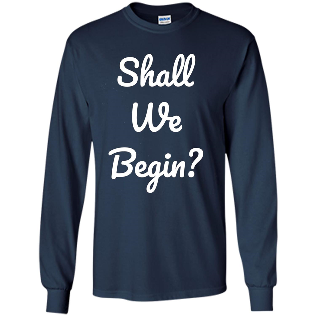 Movie Lover T-shirt Shall We Begin Navy