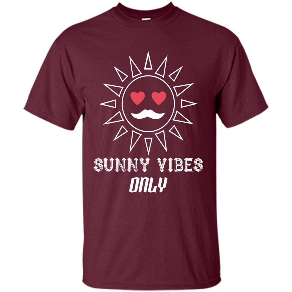 Sunny Vibes Only T-shirt Maroon