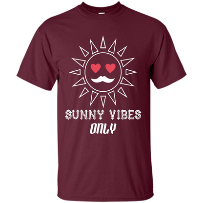 Sunny Vibes Only T-shirt Maroon
