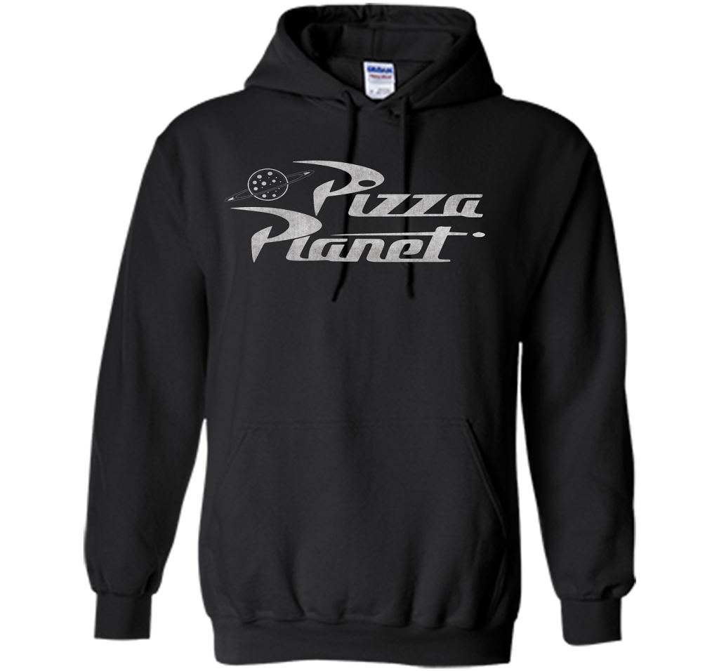 Pizza Planet Logo Graphic T-shirt Black S