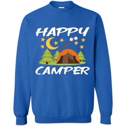 Happy Camper T-shirtt - Outdoor Night Sky Royal