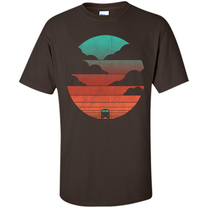 Driving Into The Sunset T-shirt Dark Chocolate