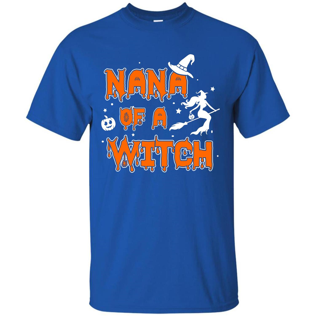 Halloween T-shirt Nana Of A Witch Royal