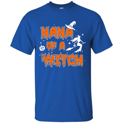 Halloween T-shirt Nana Of A Witch Royal