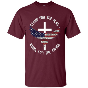 Stand For The Flag Kneel For The Cross T-shirt