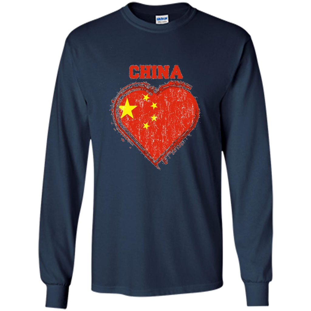 Chinese T-shirt Chinese Flag Shirt Navy