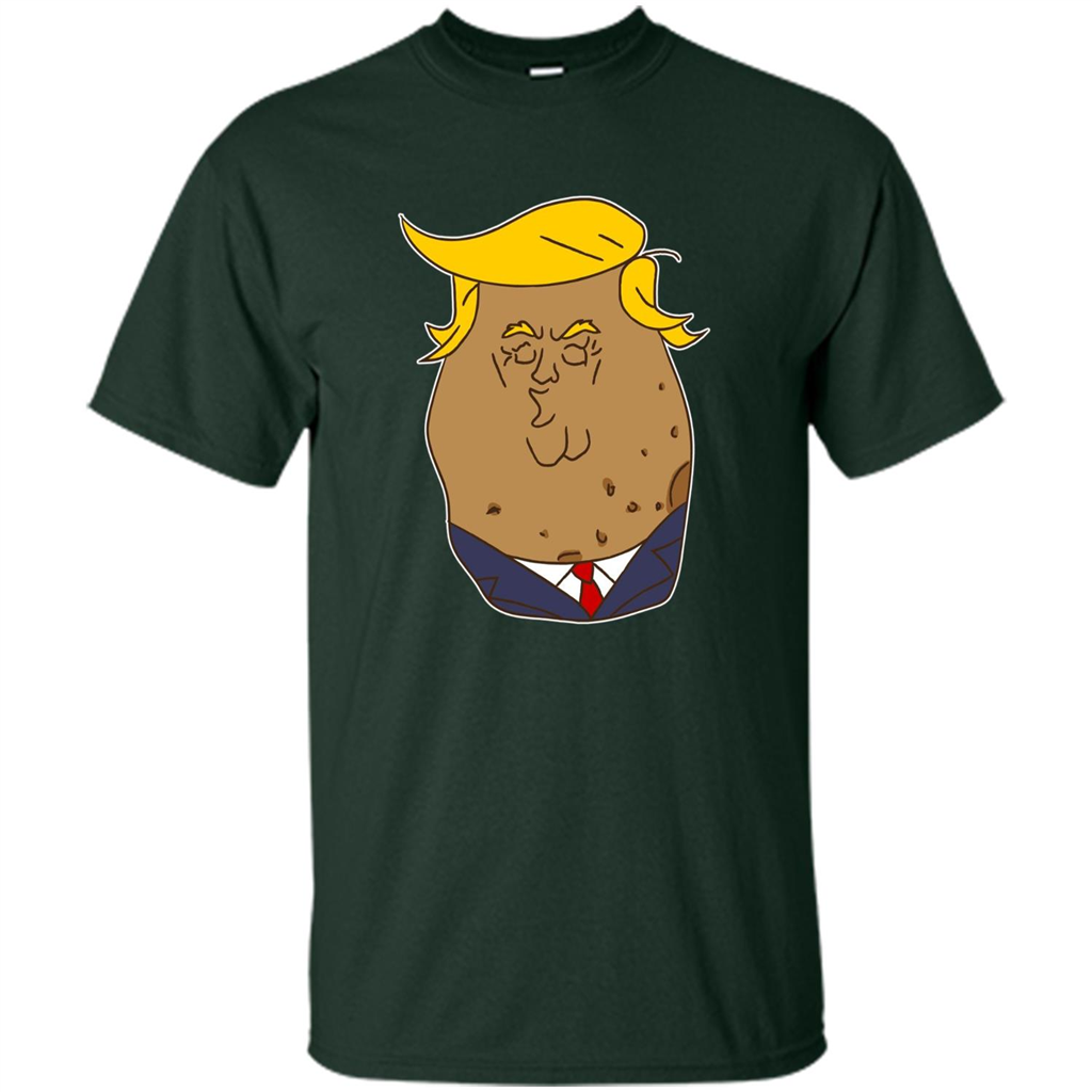 Trumptato Potato Cute Potatoes T-Shirt Forest Green