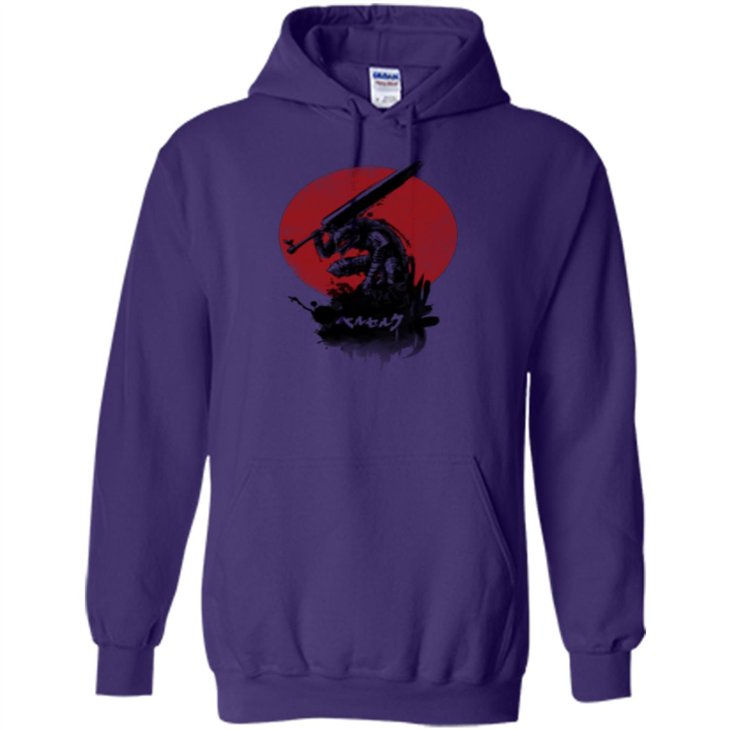 Red Sun Swordsman T-shirt Purple