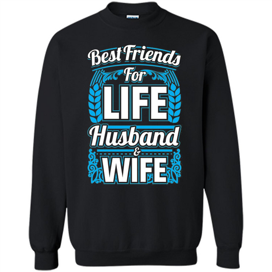 Husband And Wife T-shirts - Best Friends For Life Orange