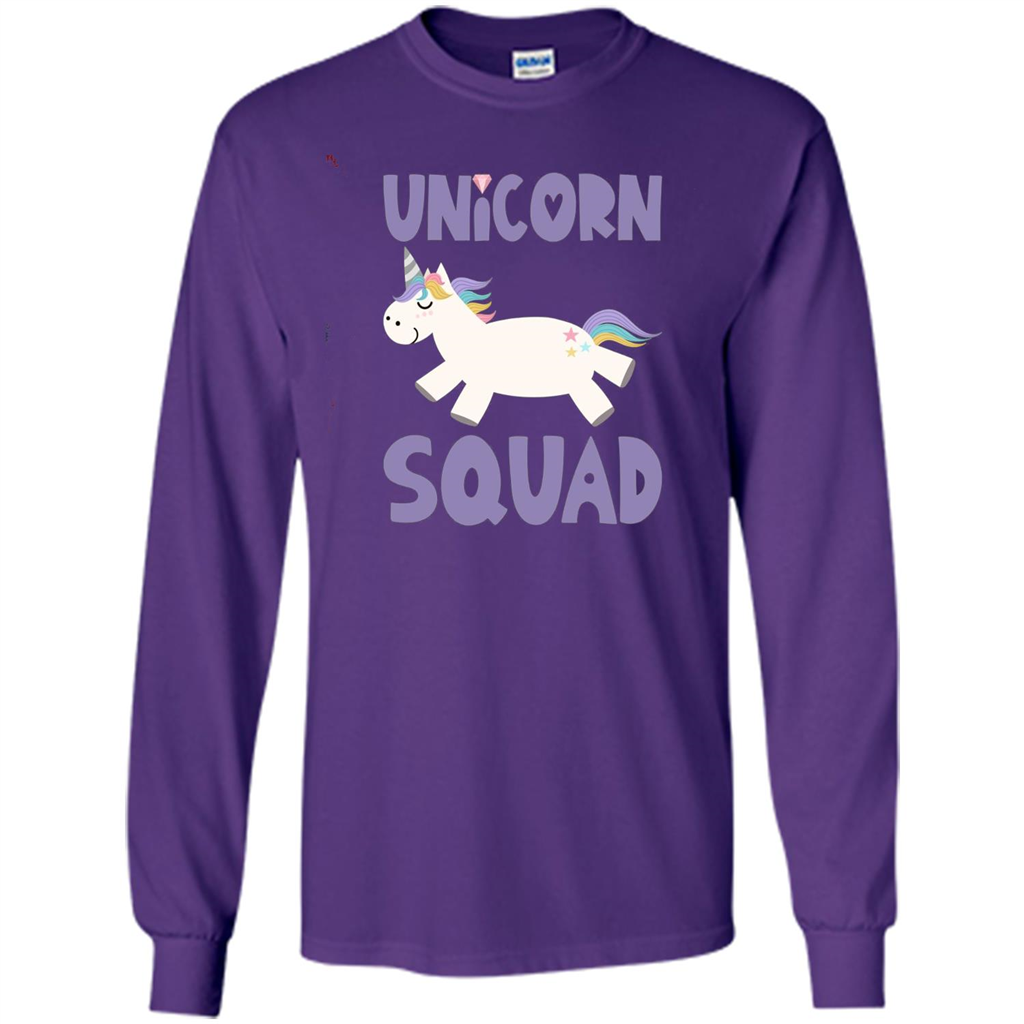 Unicorn Squad T-shirts Rainbow Fantasy Gift Princess Costume T-shirt Purple