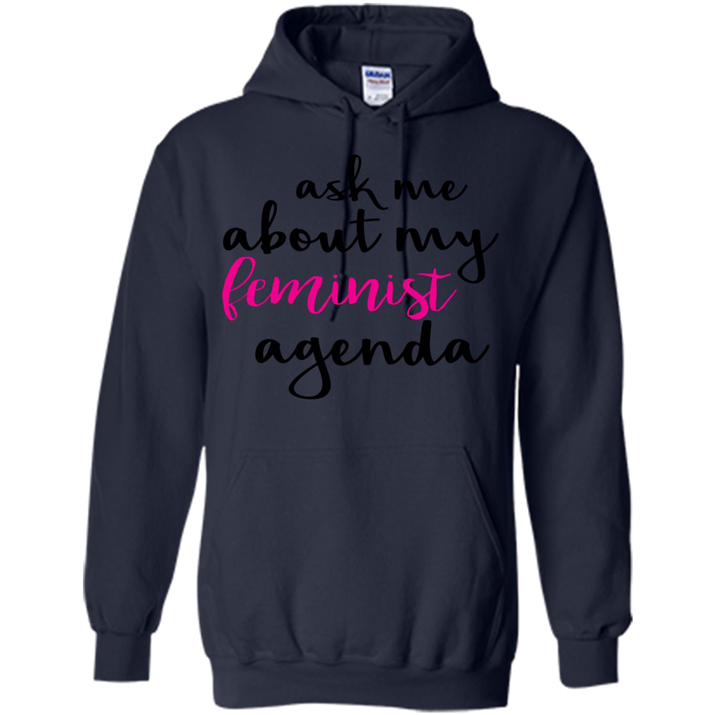 Ask Me About My Feminist Agenda T-Shirt Navy