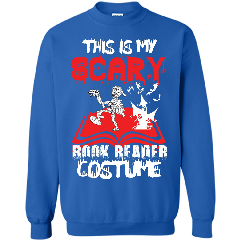 Halloween T-shirt This Is My Scary Book Reader Costume T-shirt Royal