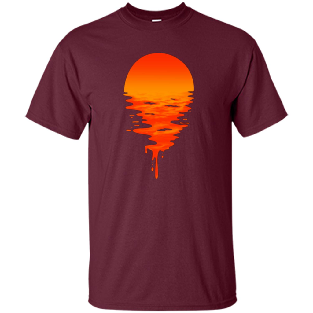 Sunset T-shirt Maroon