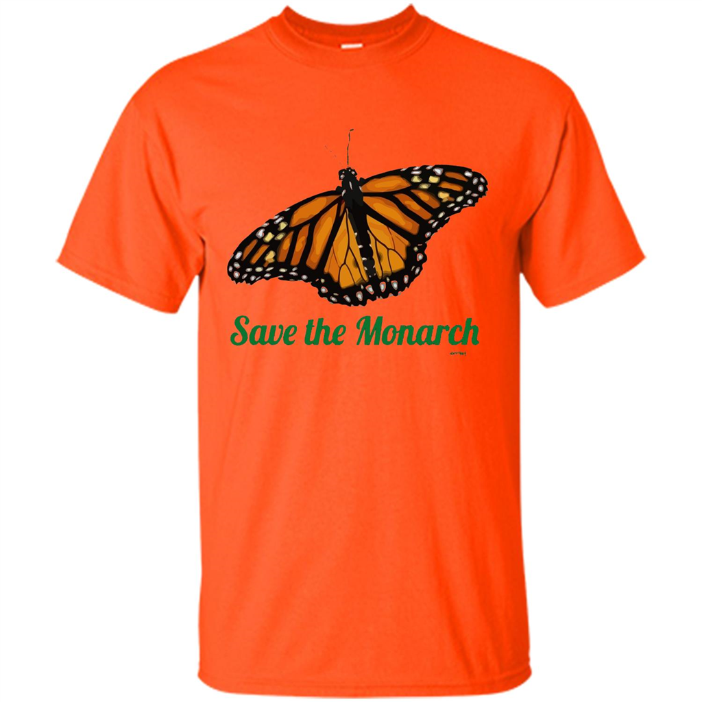 Save the Monarch Butterfly T-shirt Orange