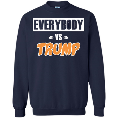 Funny President T-shirt Everybody Vs Trump Navy