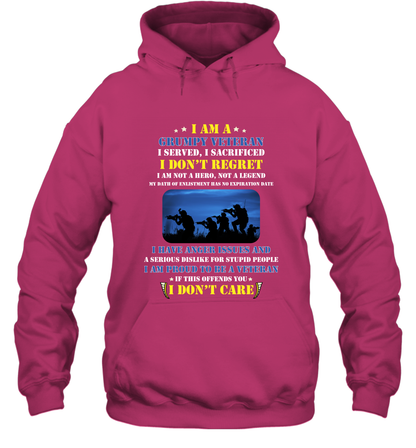 I Am A Grumpy Veteran I Served I Sacrificed I Dont Regret Shirt Hoodie Heliconia