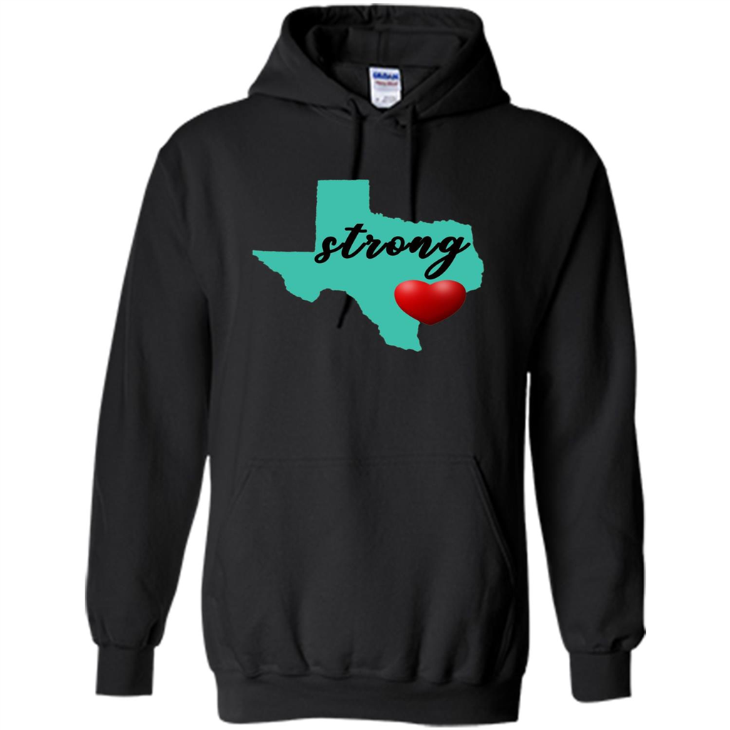 Texas Strong Support Texans T-shirt Black