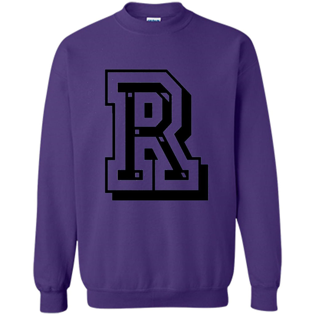 Letter R Initial T-Shirt for Names or Spelling Words Orange