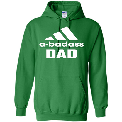 Fathers Day T-shirt A Badass Dad Irish Green