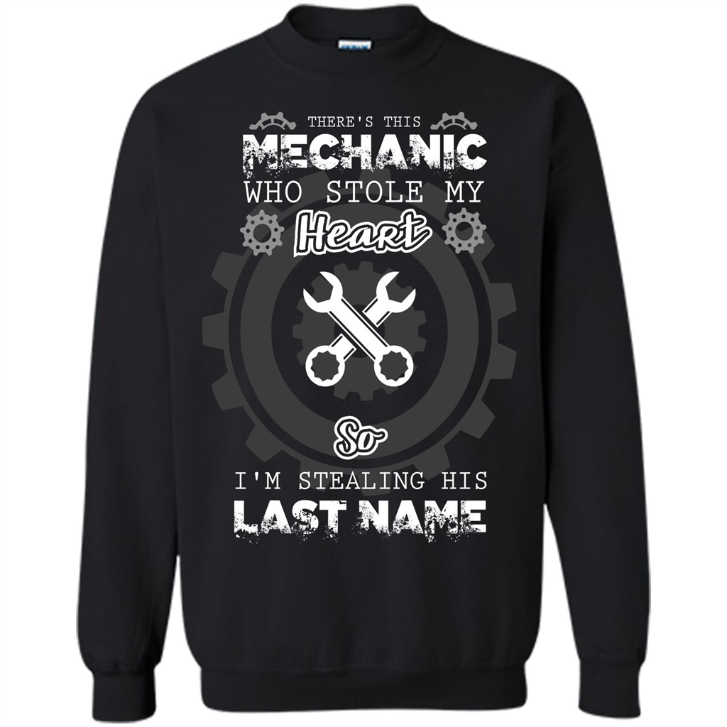 Mechanic T-shirt There's This Mechanic Who Stole My Heart T-shirt Orange