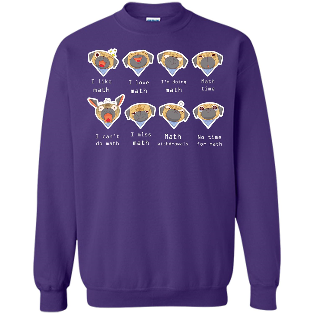 I Love Math T-shirt Dog Emotion Orange