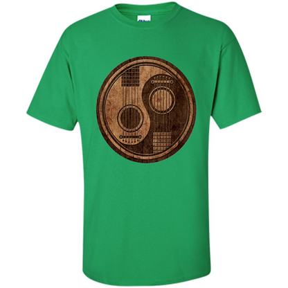 Best gift for Guitar T-shirt Guitar Ying-Yang Gift Irish Green
