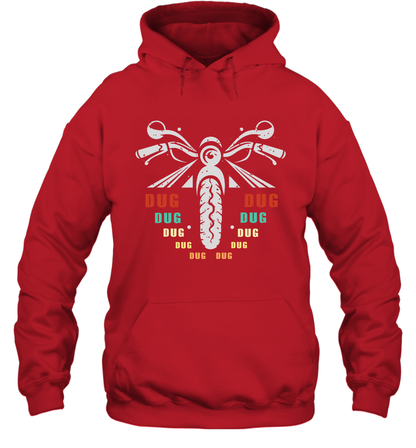 Dug Dug Dug Motorcycle Racing Shirt Hoodie Hoodie Red