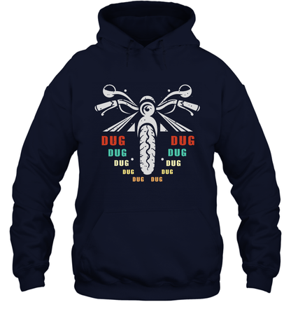 Dug Dug Dug Motorcycle Racing Shirt Hoodie Hoodie Navy