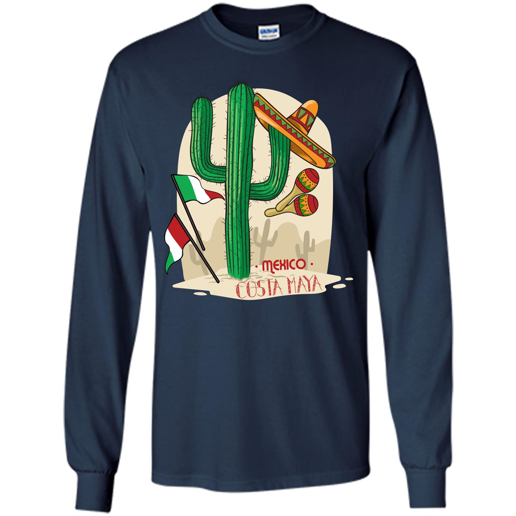 Summer T-shirt Mexico Costa Maya Navy