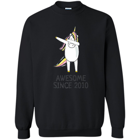 Awesome Since 2010 T-shirt Born In 2010 Black