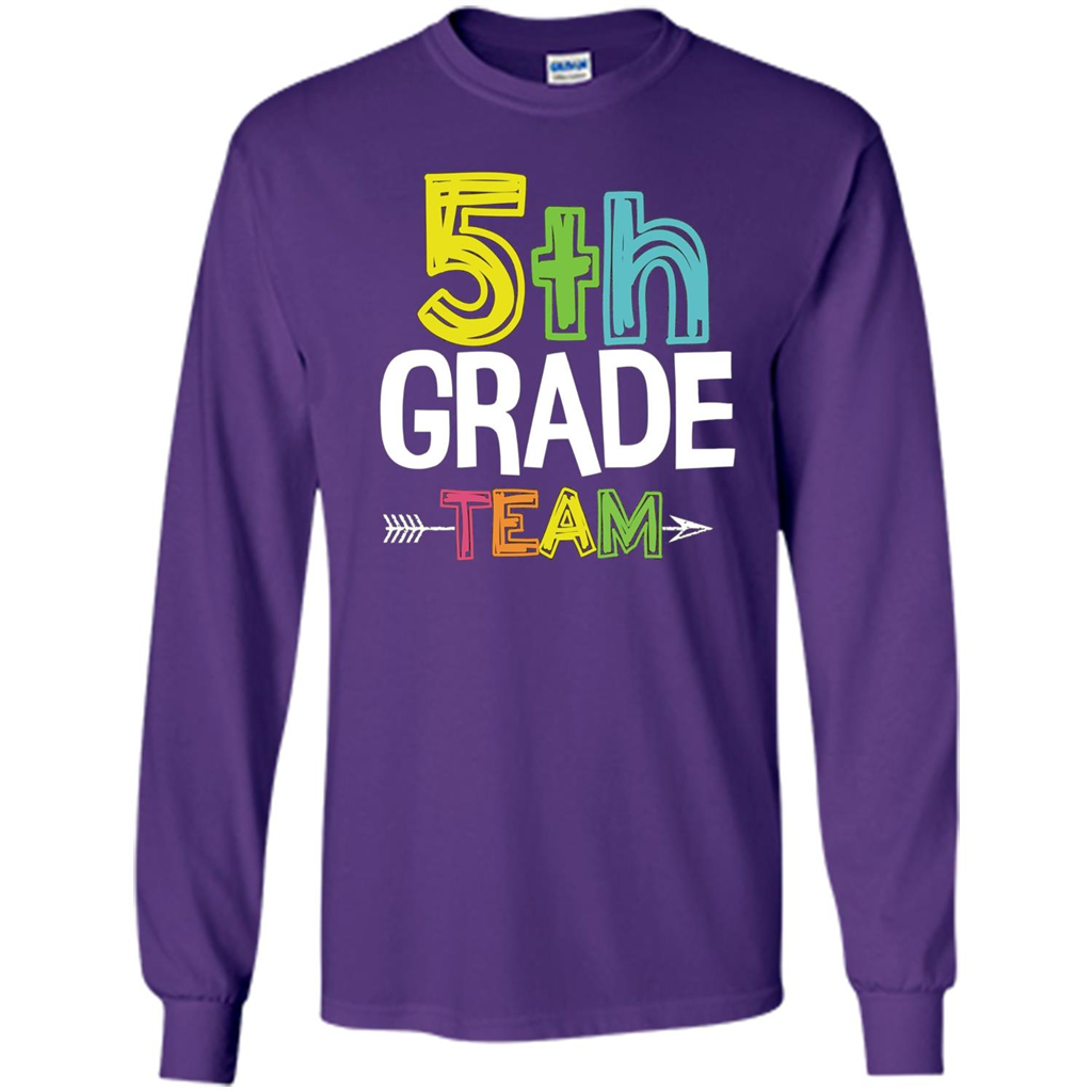Back To School T-shirt Team Fifth Grade Teacher Purple