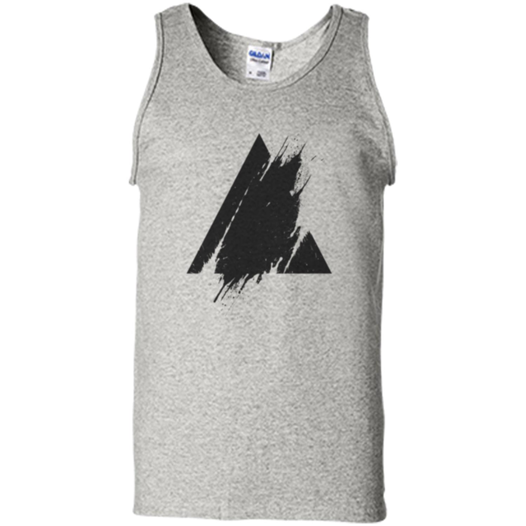 Place Splashed Triangle T-shirt Ash