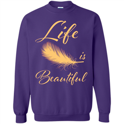 Beautiful Life Wing T-shirt Life Is Beautiful Purple