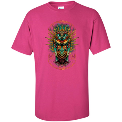 Owl Keeper T-shirt Heliconia