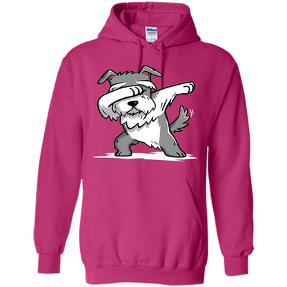 Schnauzer Cute Dabbing T-Shirt Funny Dab Dance Gift T-shirt Heliconia