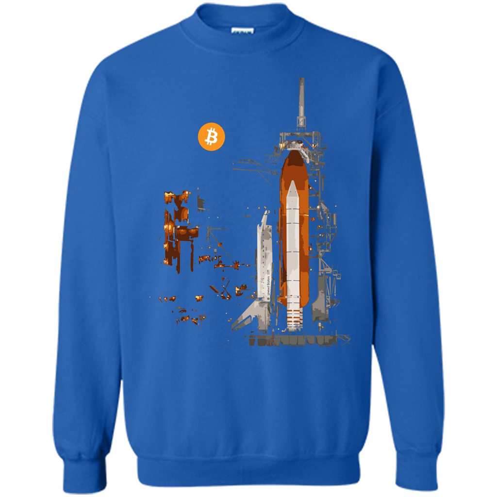 Bitcoin T-Shirt Crypto Shirt Blockchain T-shirt Moon Royal