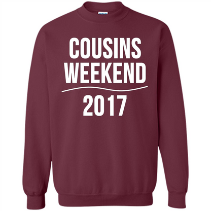 Family T-shirt Cousins Weekend 2017 Maroon