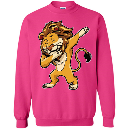 Lion Dabbing T-shirt Dab Cat Dance Heliconia