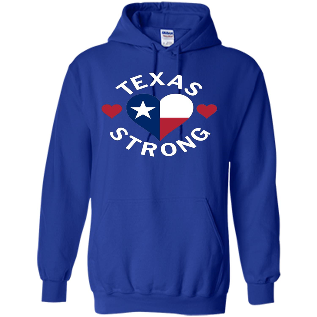 Texas Strong Hurricane Harvey Heart 2017 T-shirt Royal